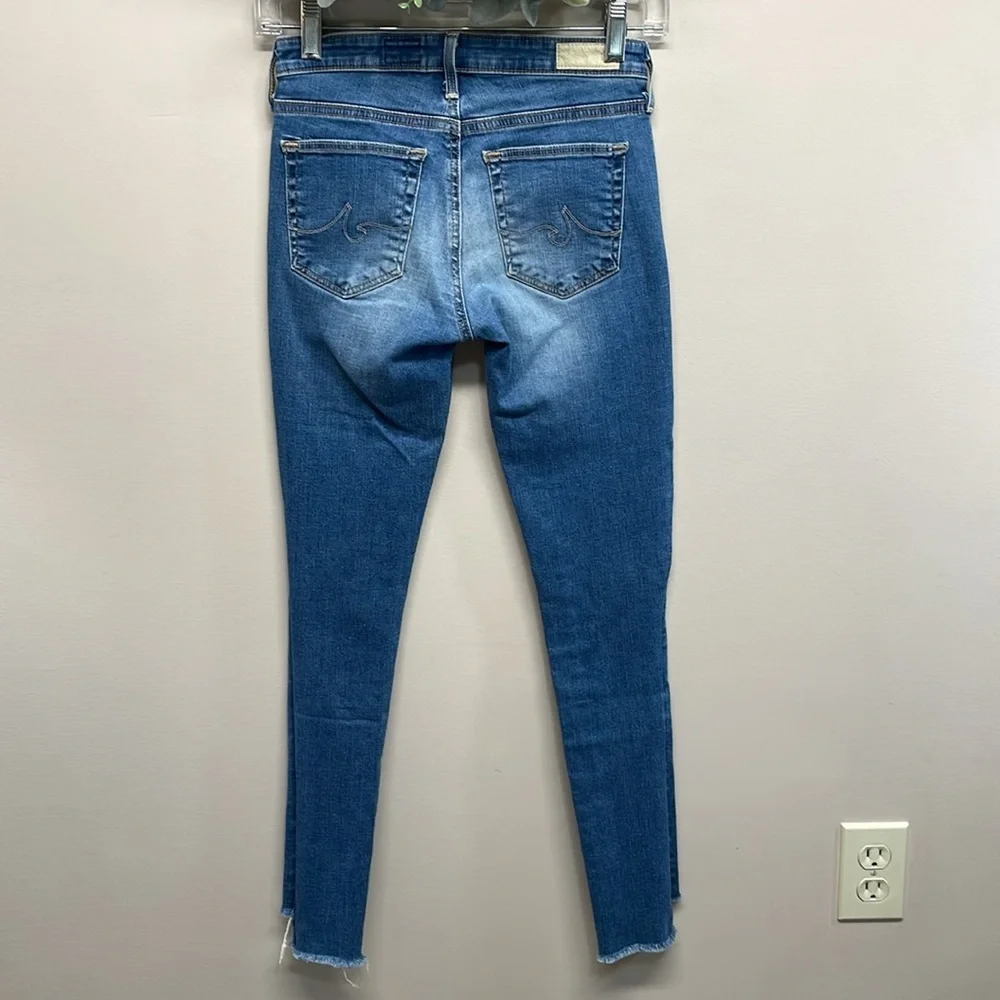 AG Adriano Goldschmied The Middi Ankle Mid Rise Legging Ankle Denim Jeans 24R